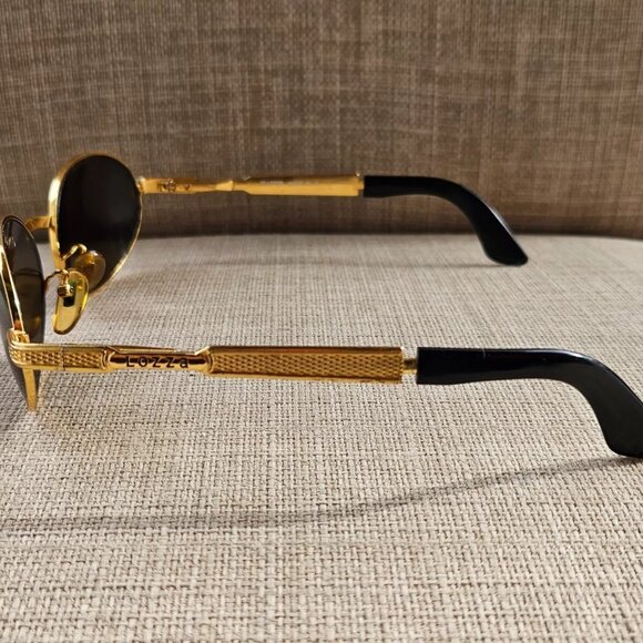 Lozza Women Vintage Sunglasses Gold Tone Frame Eye Wear Made in Italy - Picture 8 of 14